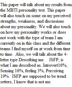 Individual MBTI